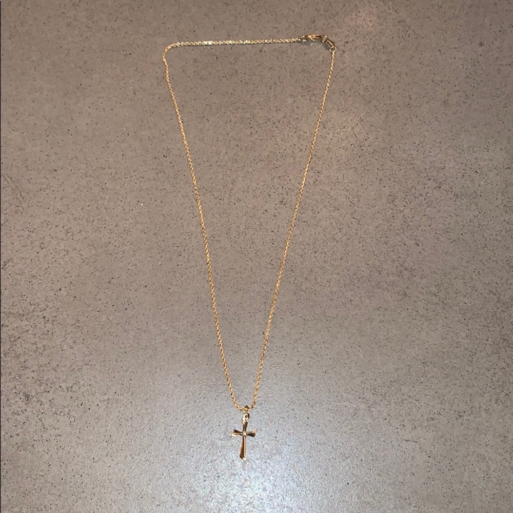 REAL gold cross necklace - taking HIGHEST offer